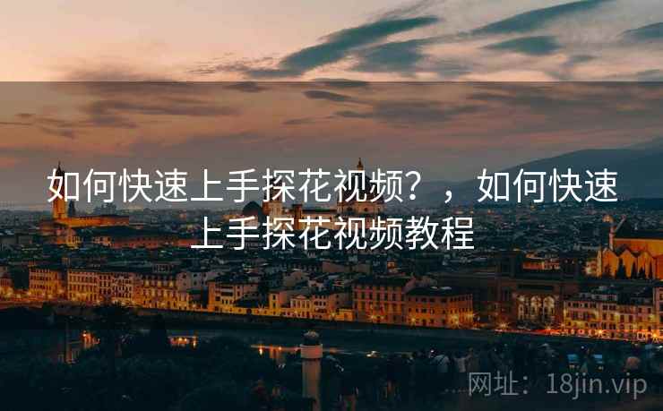 如何快速上手探花视频？，如何快速上手探花视频教程  第2张