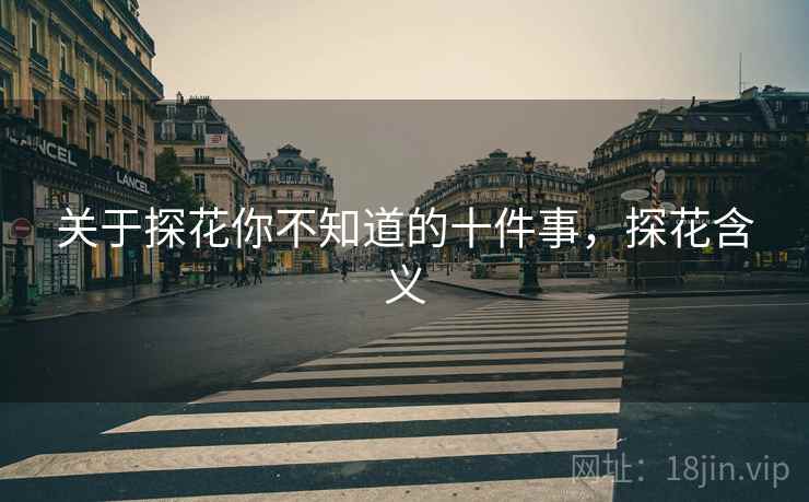 关于探花你不知道的十件事，探花含义