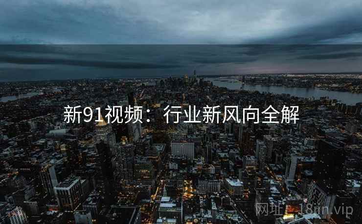 新91视频：行业新风向全解  第6张