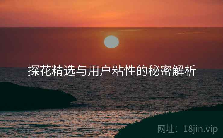 探花精选与用户粘性的秘密解析  第1张