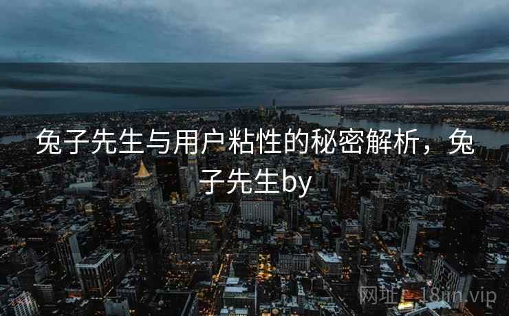兔子先生与用户粘性的秘密解析，兔子先生by  第2张